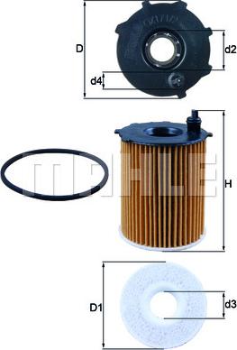 KNECHT OX 171/2D - Oil Filter parts5.com