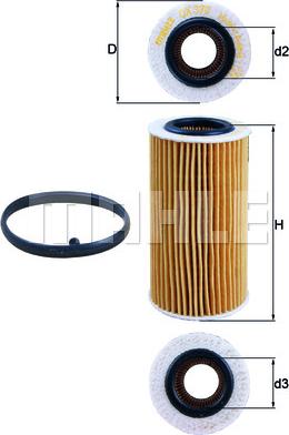 KNECHT OX 370D1 - Oljni filter parts5.com