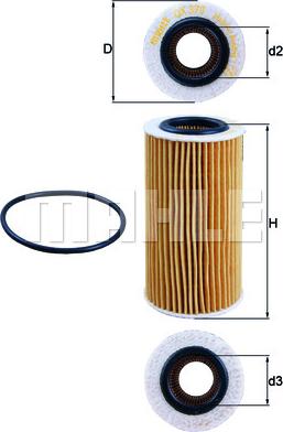 KNECHT OX 370D - Oljni filter parts5.com