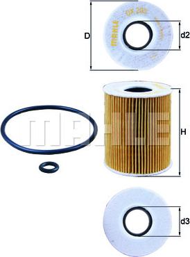 KNECHT OX 203D - Filtro de aceite parts5.com