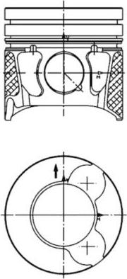 Kolbenschmidt 99700600 - Πιστόνι parts5.com