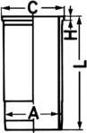 Kolbenschmidt 89869110 - Camasa cilindru parts5.com