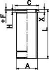 Kolbenschmidt 89846110 - Camisa del cilindro parts5.com