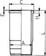 Kolbenschmidt 89588110 - Camisa del cilindro parts5.com