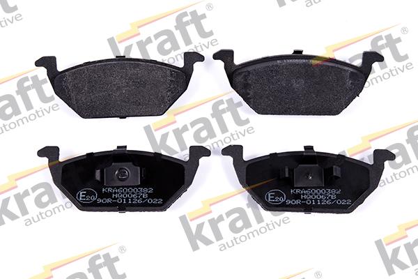 KRAFT AUTOMOTIVE 6000382 - Fékbetétkészlet, tárcsafék parts5.com