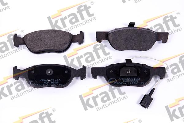 KRAFT AUTOMOTIVE 6003180 - Fren balata seti, diskli fren parts5.com