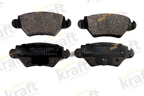 KRAFT AUTOMOTIVE 6011500 - Zestaw klocków hamulcowych, hamulce tarczowe parts5.com