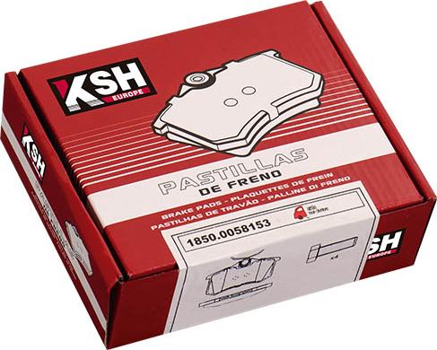 KSH EUROPE 1850.0058092 - Brake Pad Set, disc brake parts5.com