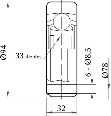 KSH EUROPE 1860.0078002 - Zgibni lezaj, pogonska gred parts5.com