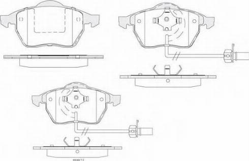 KSH EUROPE 1850.0058168 - Sada brzdových platničiek kotúčovej brzdy parts5.com