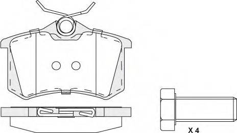 KSH EUROPE 1850.0058184 - Σετ τακάκια, δισκόφρενα parts5.com