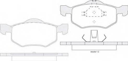 KSH EUROPE 1850.0058120 - Brake Pad Set, disc brake parts5.com