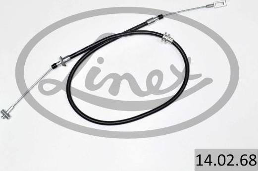 Linex 14.02.68 - Cable de accionamiento, freno de estacionamiento parts5.com