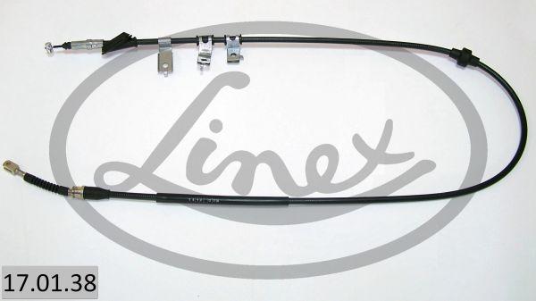 Linex 17.01.38 - Cable de accionamiento, freno de estacionamiento parts5.com