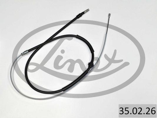 Linex 35.02.26 - Cable de accionamiento, freno de estacionamiento parts5.com