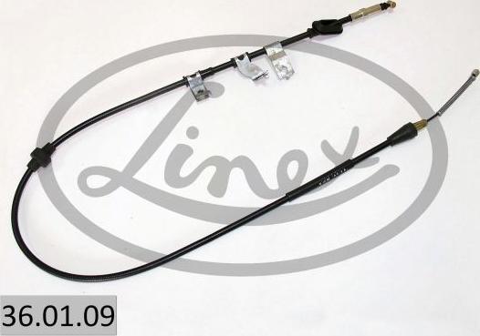 Linex 36.01.09 - Cable de accionamiento, freno de estacionamiento parts5.com