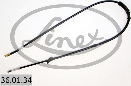 Linex 36.01.34 - Cable de accionamiento, freno de estacionamiento parts5.com