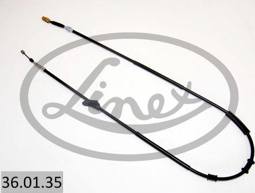 Linex 36.01.35 - Cable de accionamiento, freno de estacionamiento parts5.com