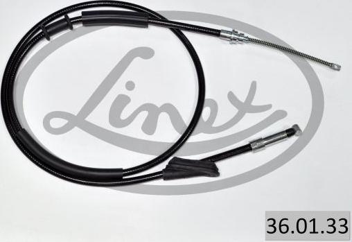 Linex 36.01.33 - Cable de accionamiento, freno de estacionamiento parts5.com