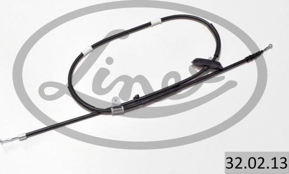 Linex 32.02.13 - Cable de accionamiento, freno de estacionamiento parts5.com