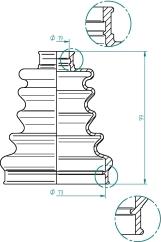 Löbro 190974 - Fuelle, árbol de transmisión parts5.com