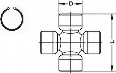 Löbro U074 - Flexible disc, propshaft joint parts5.com