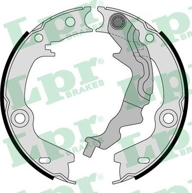 LPR 09440 - Brake Shoe Set, parking brake parts5.com