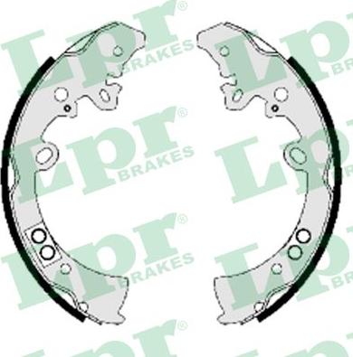 LPR 09200 - Fékpofakészlet parts5.com