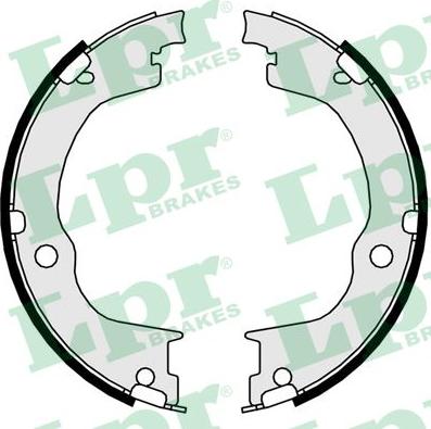 LPR 09750 - Set saboti frana, frana de mana parts5.com