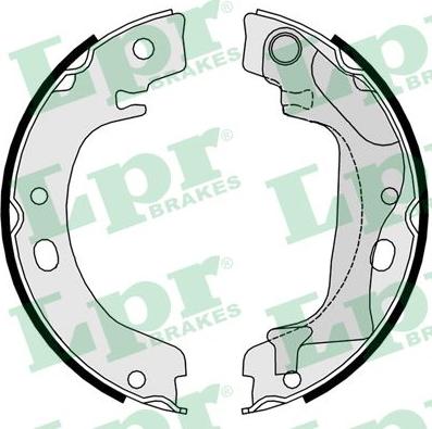 LPR 09760 - Brake Shoe Set, parking brake parts5.com