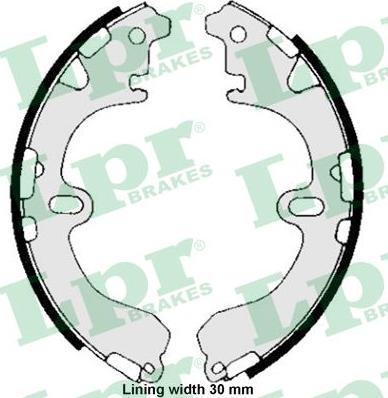 LPR 05810 - Bremsbackensatz parts5.com