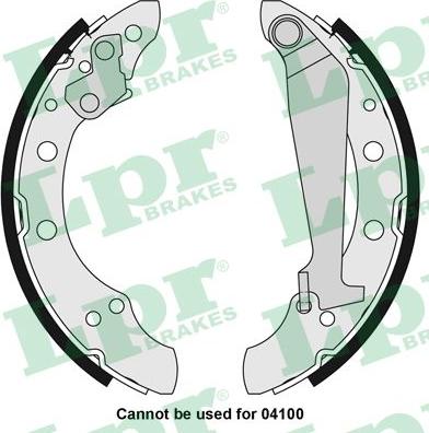 LPR 05730 - Set saboti frana parts5.com