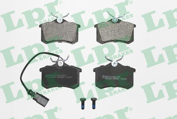 LPR 05P980 - Sada brzdových destiček, kotoučová brzda parts5.com