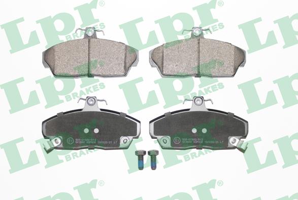 LPR 05P430 - Тормозные колодки, дисковые, комплект parts5.com