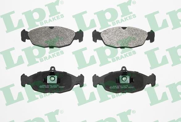 LPR 05P599 - Brake Pad Set, disc brake parts5.com