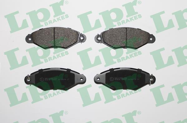 LPR 05P661 - Тормозные колодки, дисковые, комплект parts5.com