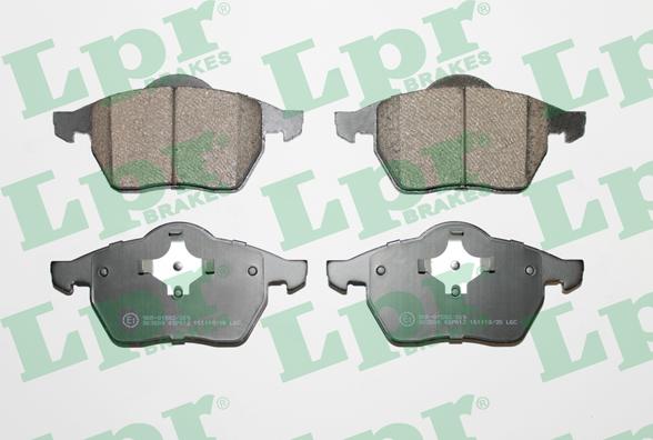 LPR 05P612 - Kit de plaquettes de frein, frein à disque parts5.com