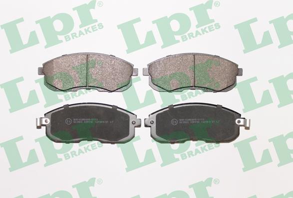 LPR 05P090 - Brake Pad Set, disc brake parts5.com