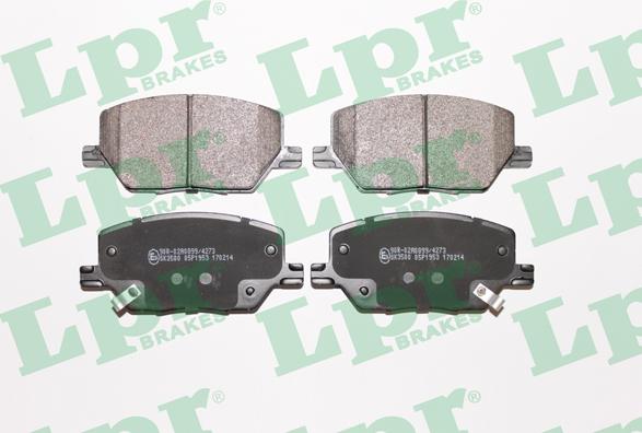 LPR 05P1953 - Brake Pad Set, disc brake parts5.com