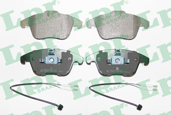 LPR 05P1486A - Brake Pad Set, disc brake parts5.com