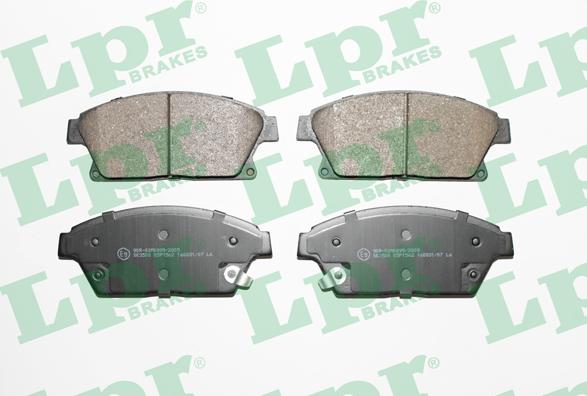 LPR 05P1562 - Sada brzdových destiček, kotoučová brzda parts5.com