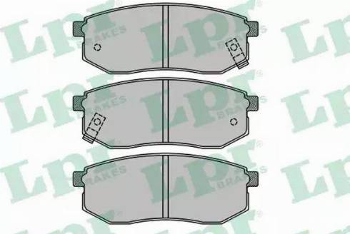 LPR 05P1514 - Brake Pad Set, disc brake parts5.com