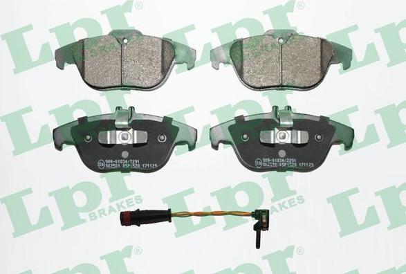 LPR 05P1528A - Brake Pad Set, disc brake parts5.com