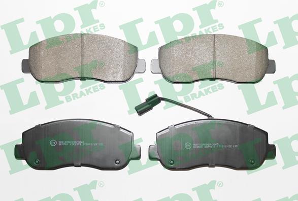 LPR 05P1579 - Brake Pad Set, disc brake parts5.com