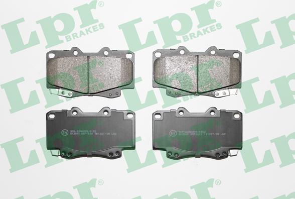 LPR 05P1610 - Тормозные колодки, дисковые, комплект parts5.com