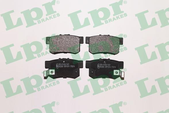 LPR 05P1014 - Kit de plaquettes de frein, frein à disque parts5.com