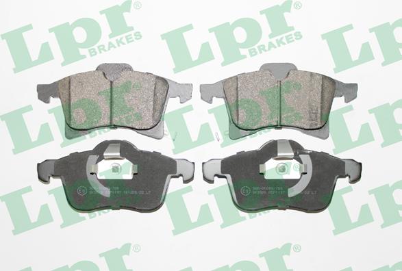 LPR 05P1197 - Brake Pad Set, disc brake parts5.com