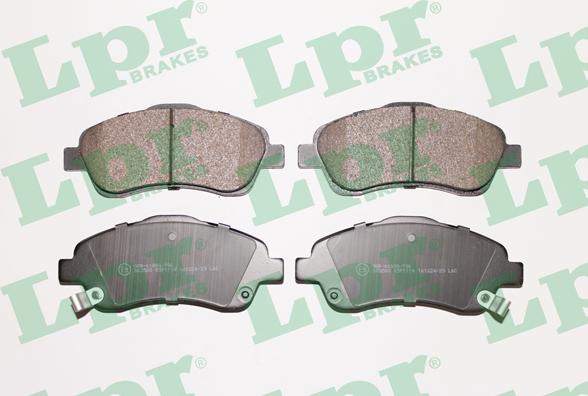 LPR 05P1114 - Kit de plaquettes de frein, frein à disque parts5.com