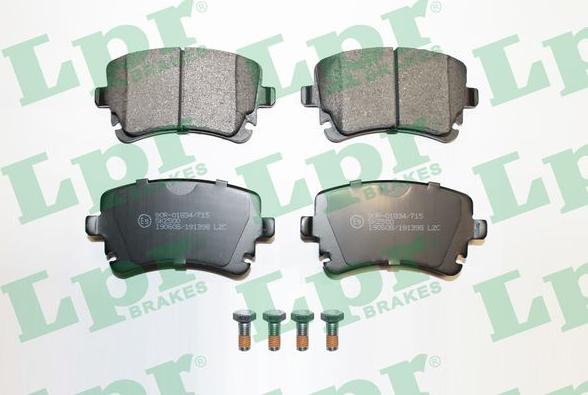 LPR 05P1398 - Fékbetétkészlet, tárcsafék parts5.com