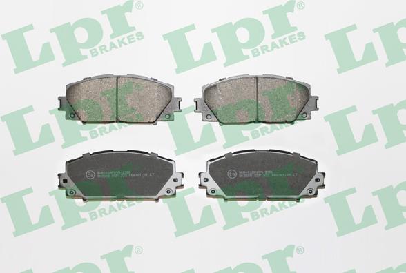 LPR 05P1333 - Set placute frana,frana disc parts5.com